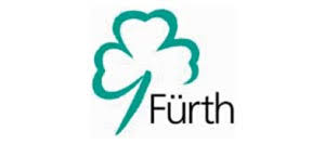 Das Logo der Stadt Fürth: ein grünes Kleeblatt