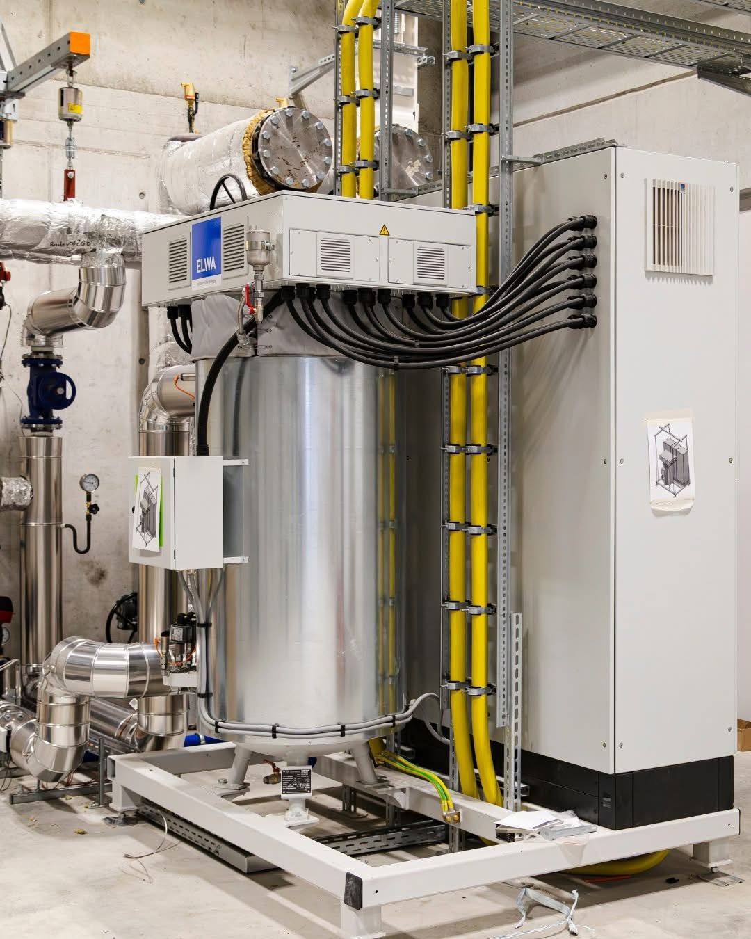 Foto von der Eröffnung des Heizwerks Memmingen-Benningen