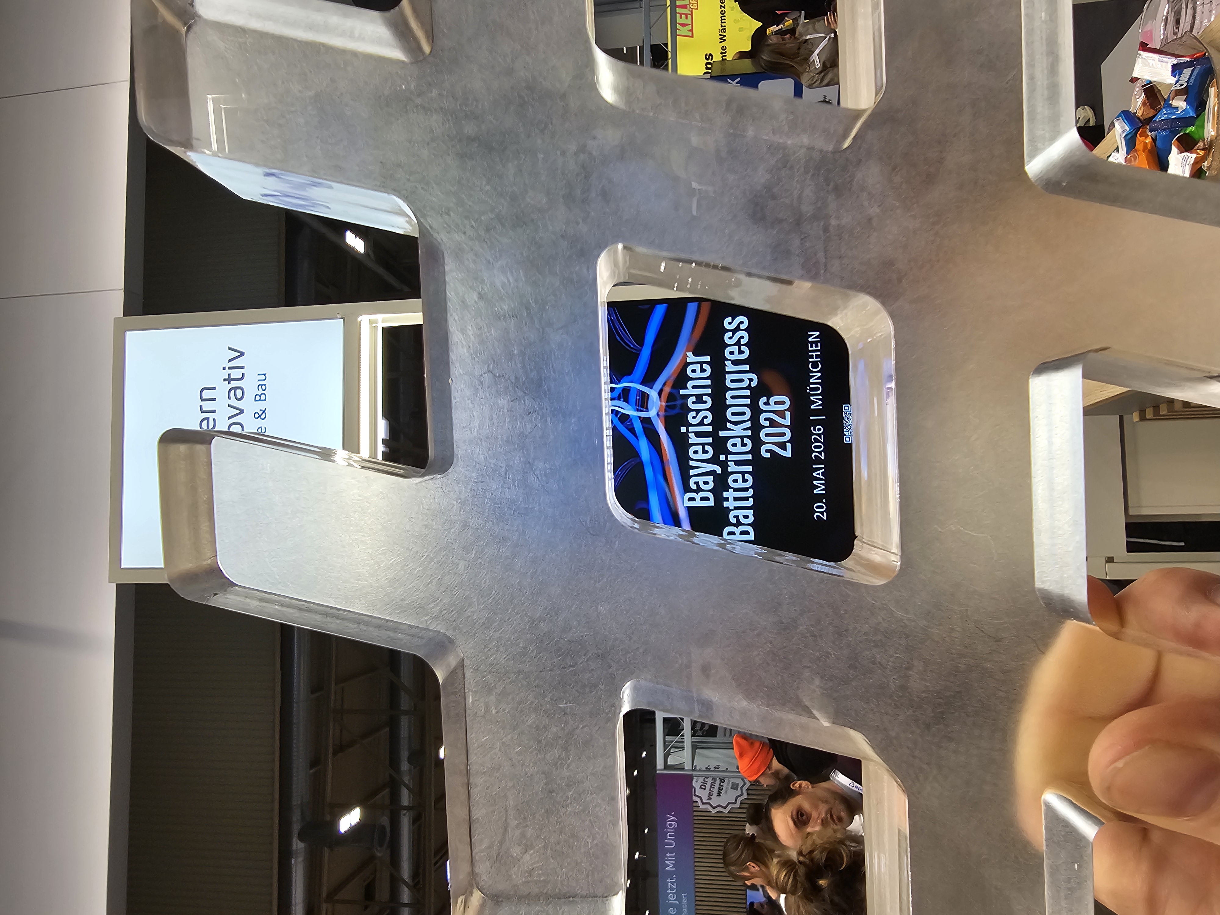 Hashtag des Teams Cluster Energietechnik auf der E-World 2026