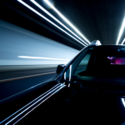 Auto in Bewegung