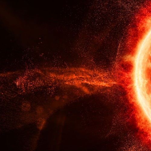 Eine digitale Darstellung der Sonne