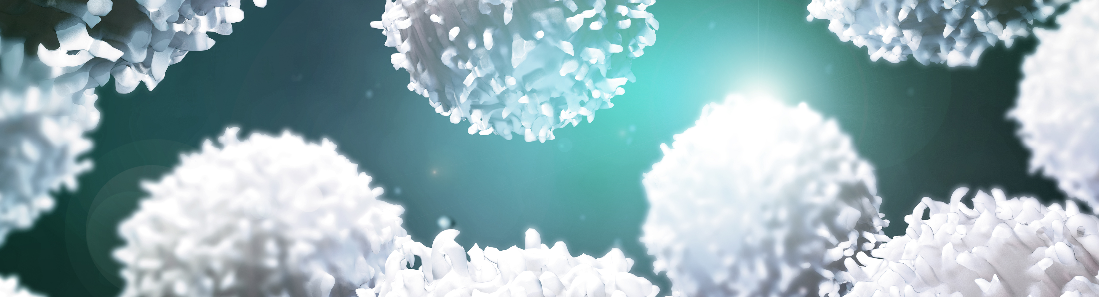 3d illustration lymphocytes