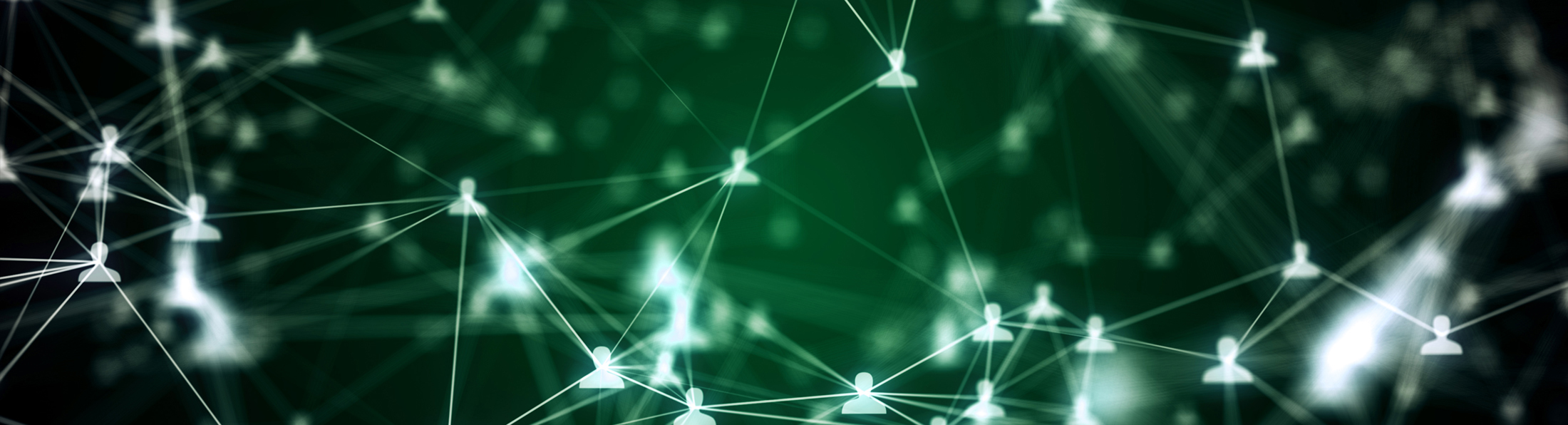 Grafische Darstellung eines sozialen Netzwerks, die die Vernetzung und Interaktion zwischen Nutzern visuell darstellt.