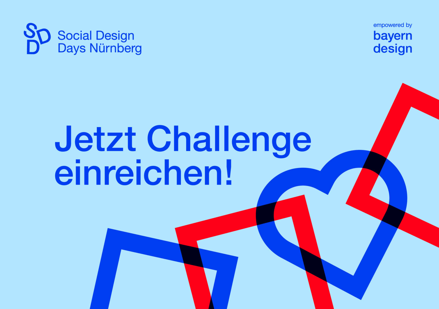 Banner mit  Slogan "Jetzt Challenge einreichen!"