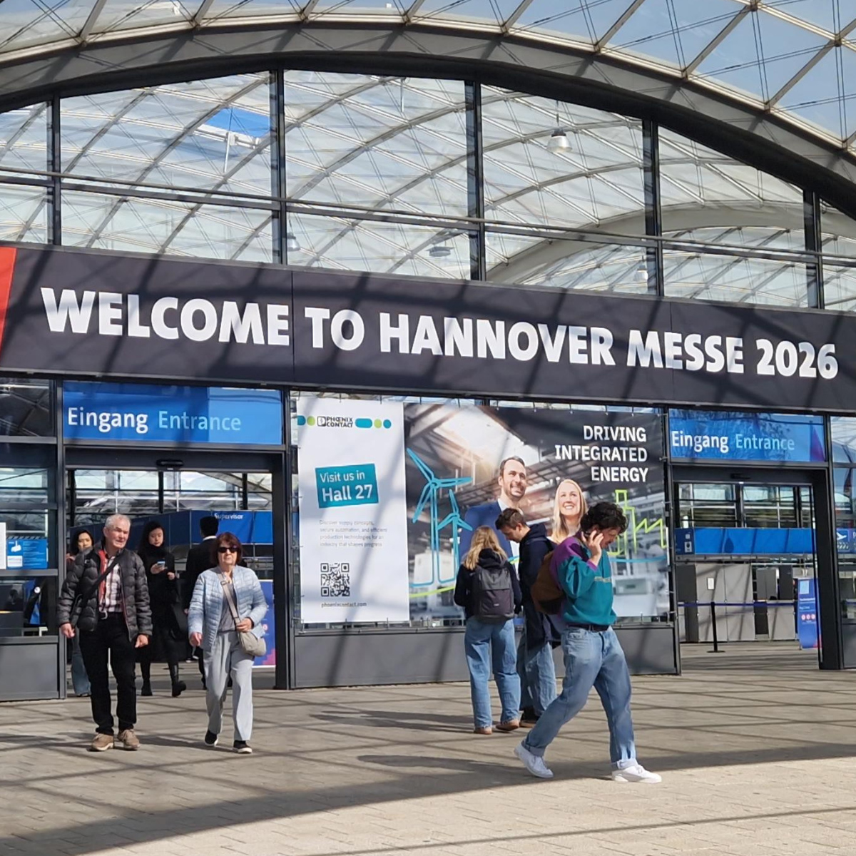 Eingang der Hannover Messe 2026