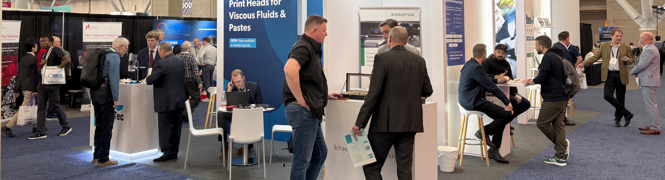 Messestand auf de Rapid TCT Messe