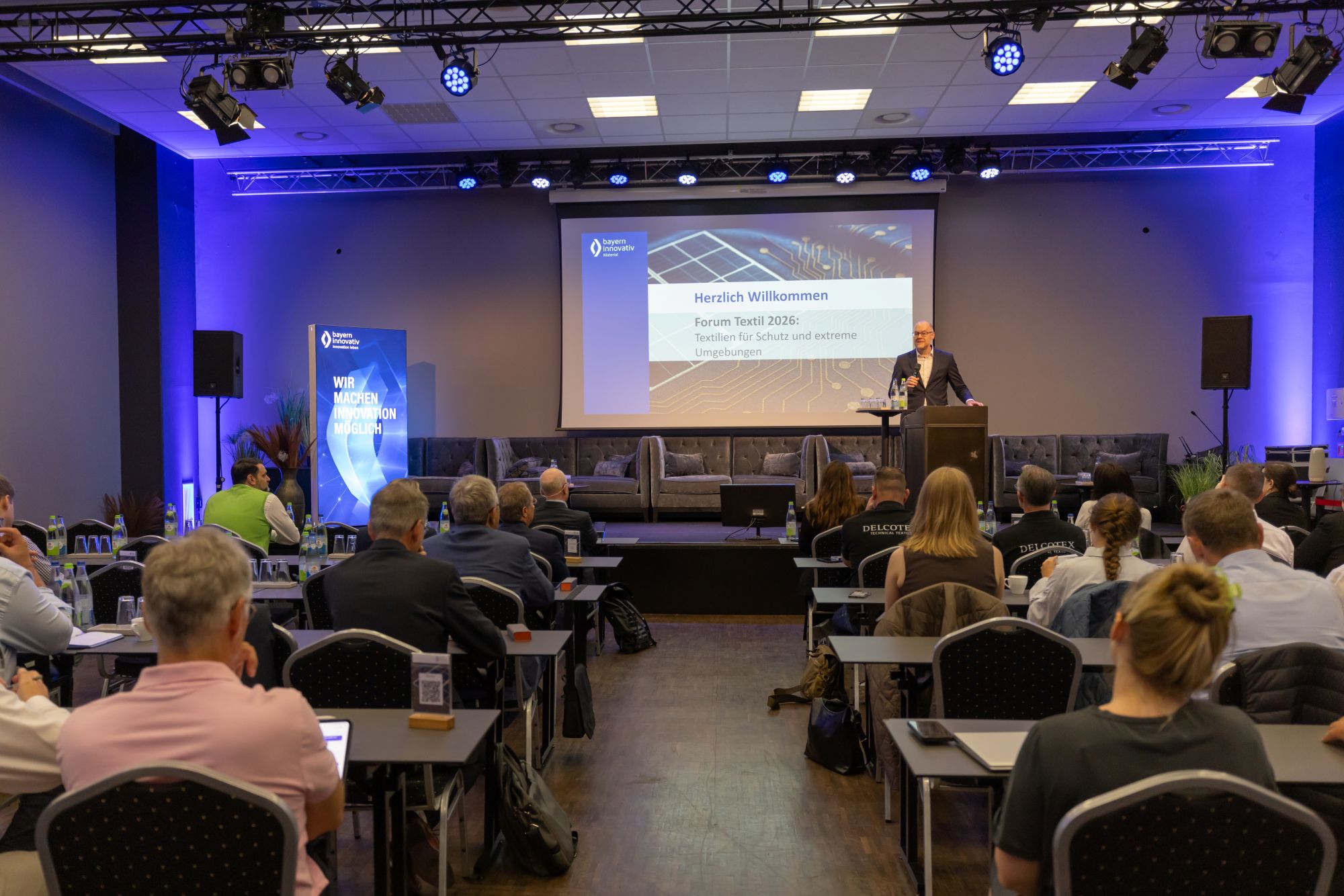 Vortrag mit Publikum auf der Forum Textil 2026