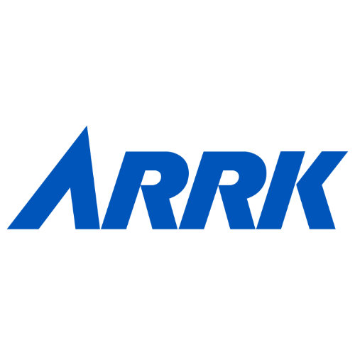 Das Bild zeigt das Logo der ARRK Engineering GmbH welches die blaue Schrift ARRK auf weißen Hintergrund zeigt