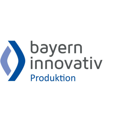 Logo der Bayern Innovativ mir Zusatz "Produktion"