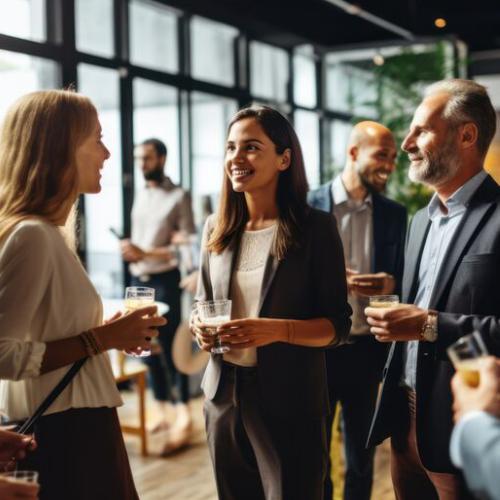 Menschen vernetzen sich