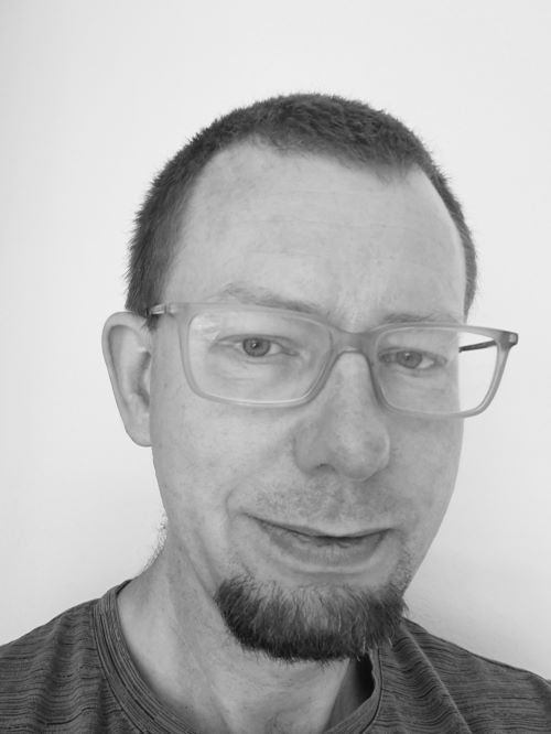 Profile picture of Alex Lawrence in black and white