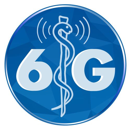The &G-Health Logo, showing the letters 6G and a Snake on stick.