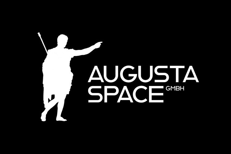 Logo of Augusta Space, showing a white shadow of a man, next to the name