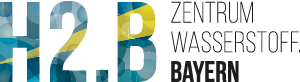Logo des Zentrum Wasserstoff.Bayern (H2.B)