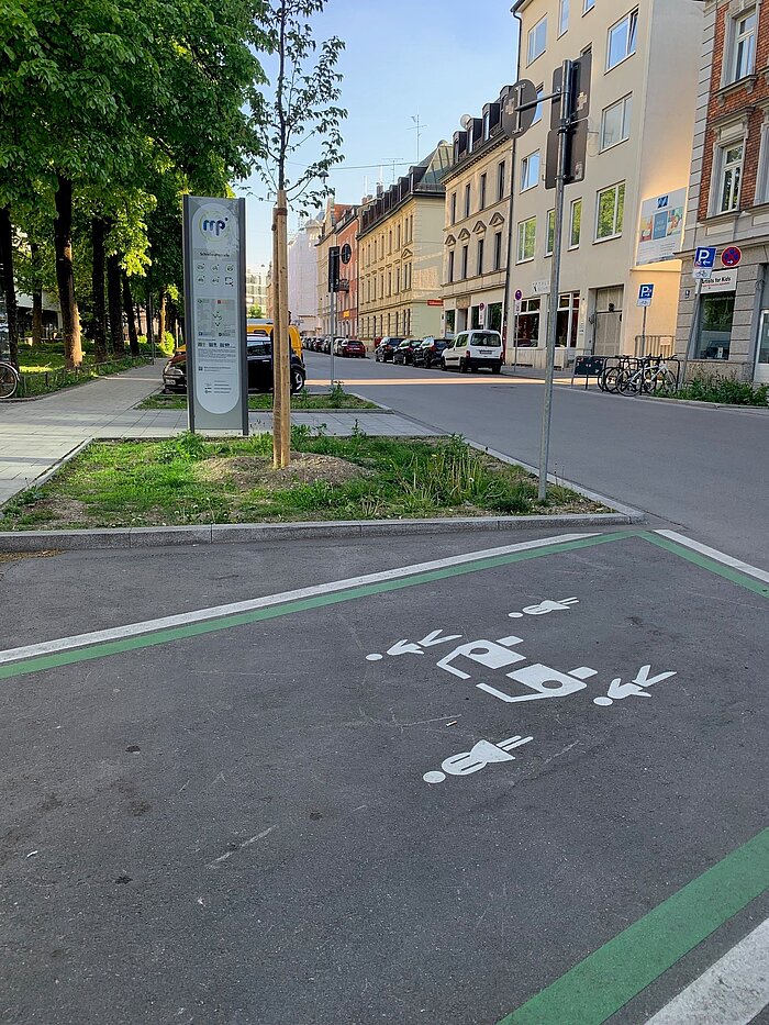 Foto eines Carsharing Parkplatzes