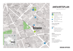 Anfahrtsbeschreibung als Karte zu den Design Offices München Atlas