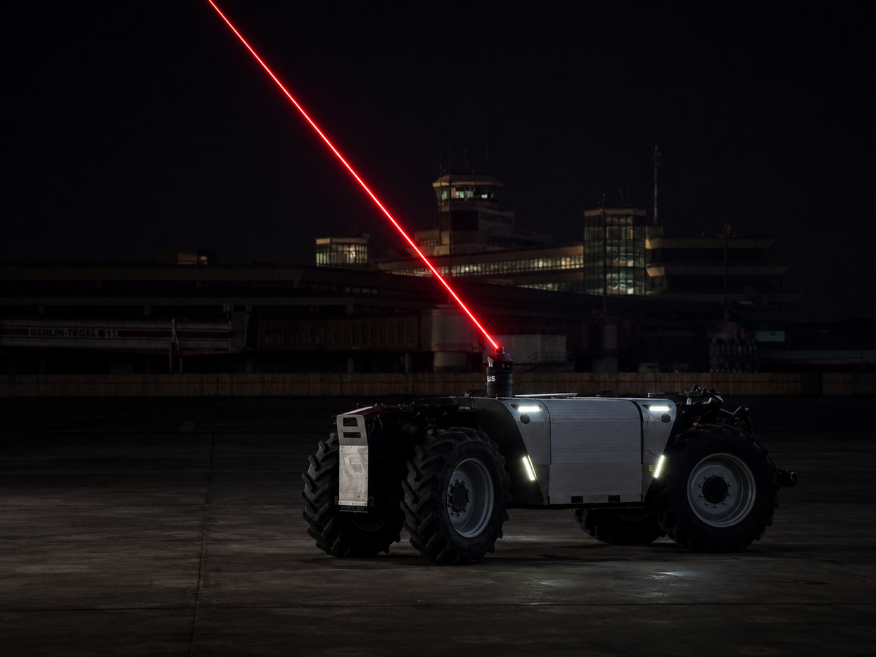 Arqus Laser System auf autonomem Fahrzeug