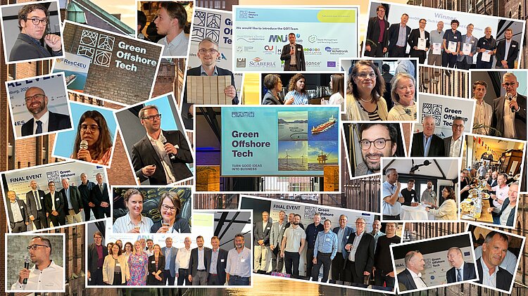 Bildcollage mit Eindrücken vom Abschlussevent in Hamburg