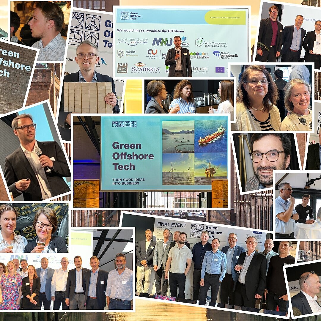 Bildcollage mit Eindrücken vom Abschlussevent in Hamburg