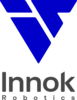 Innok Robotics Logo, blaues Dreieck mit darunterliegender Firmenbezeichnung