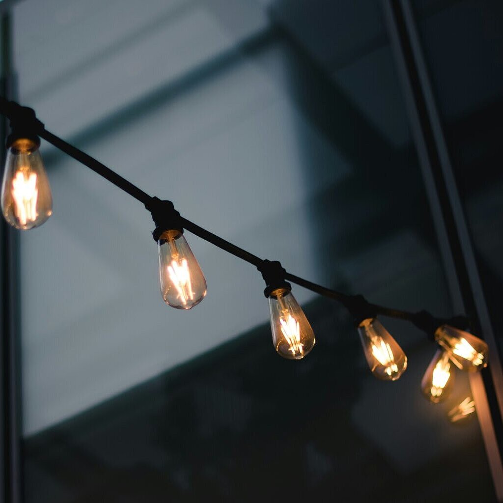 Lichterkette mit großen Glühbirnen