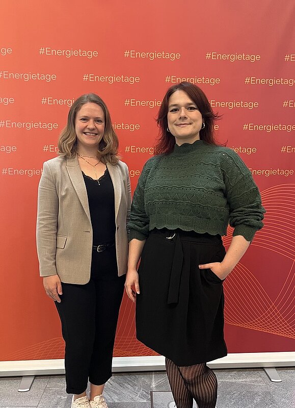 Ina Schabesberger und Dr. Kathrin Baumgartner bei den Berliner Energietagen