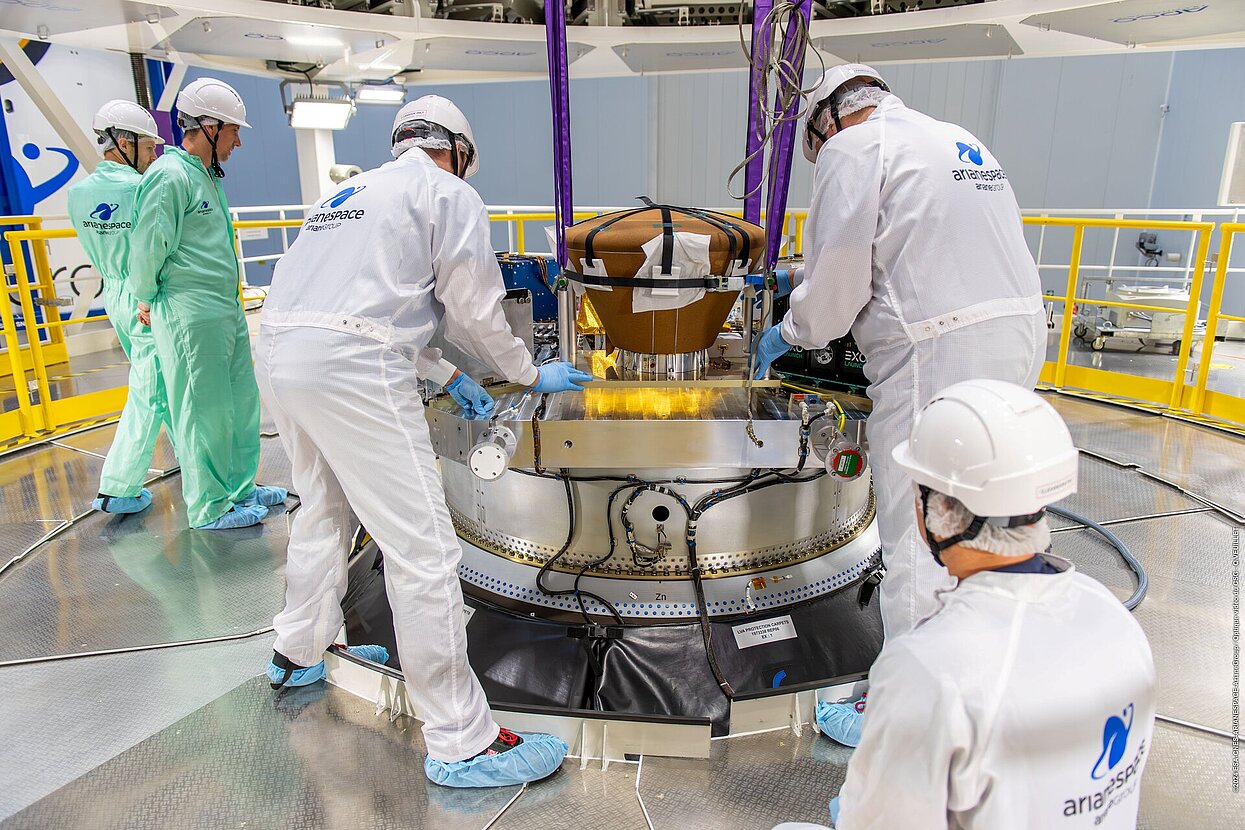 Mission Bikini (Erster Demonstrator) bei der Integration auf dem Erstflug der Ariane 6, gestartet 2024 