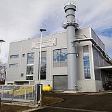 Foto von der Eröffnung des Heizwerks Memmingen-Benningen