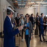 Das Bild zeigt die Ausstellung des 1. Scale-MX Kongresses