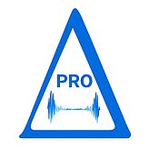 The FHIIS DeltraPro logo. Showing a blue triangle with the word "pro" in it and a wavelenght.