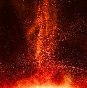 Digitale Darstellung einer Sonneneruption