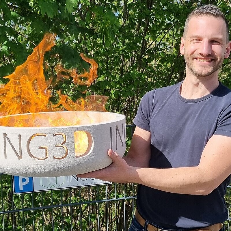 Bild einer Feuerschale der ING3D