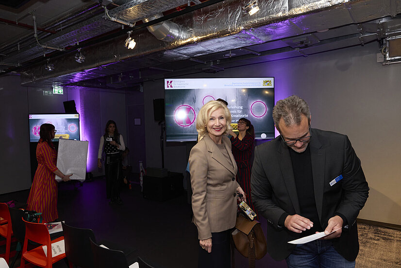 Prof. Dr. Julia Lehner, 2. Bürgermeisterin der Stadt Nürnberg, und Dr. Rainer Seßner, Bayern Innovativ GmbH