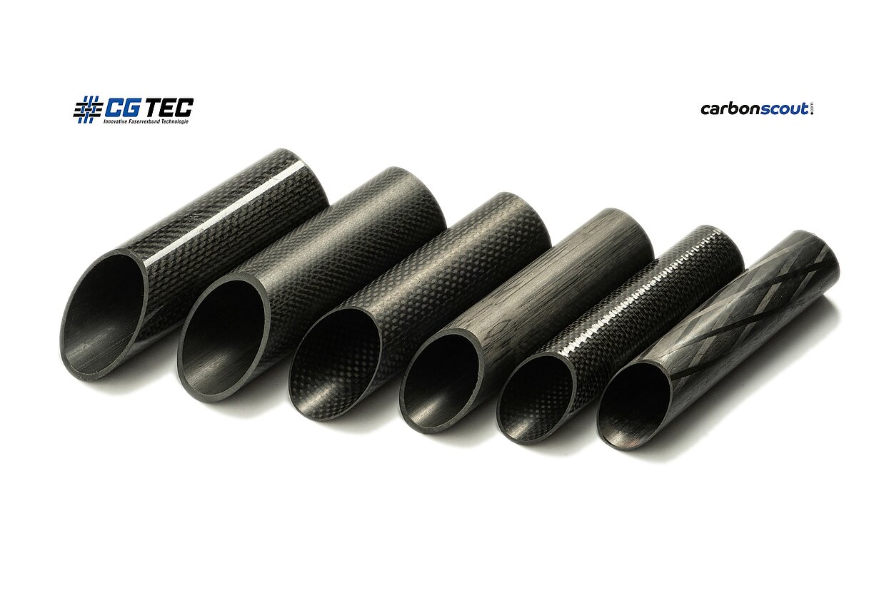 CFK-Carbon und GFK-Glasfaser - Stäbe von CG TEC 