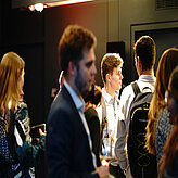 Guests of the Summit networking