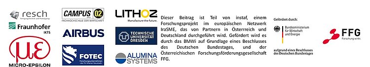 Die Logos der Partner von Alumina Systems