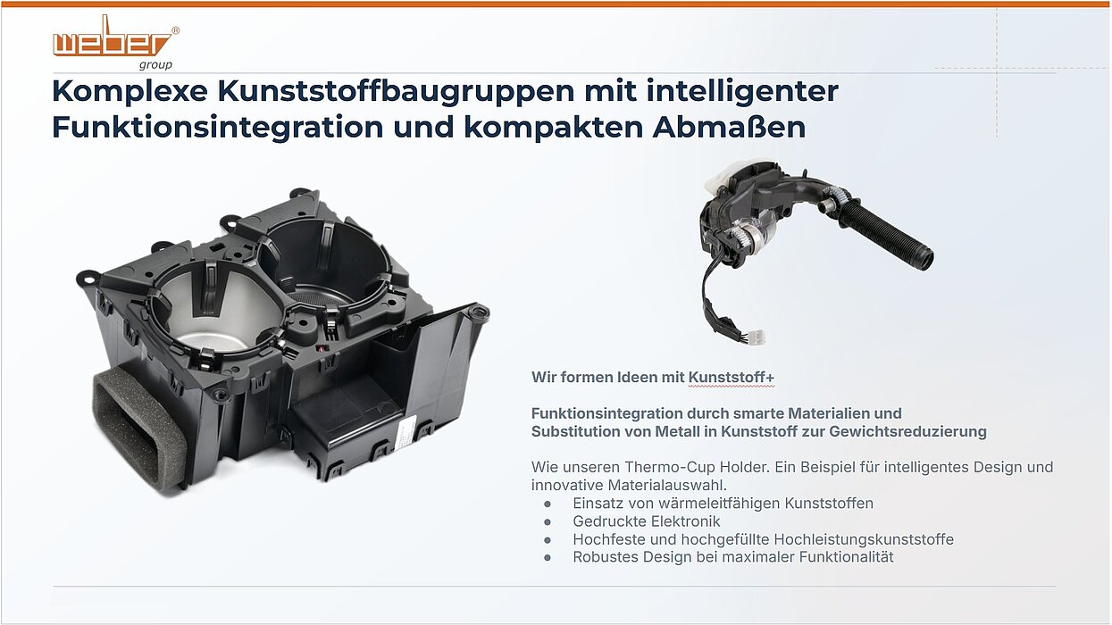 Komplexe Kunststoffbaugruppe