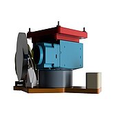 Die optimierte Spiegelhalterung, installiert inklusive aller Anbauteile