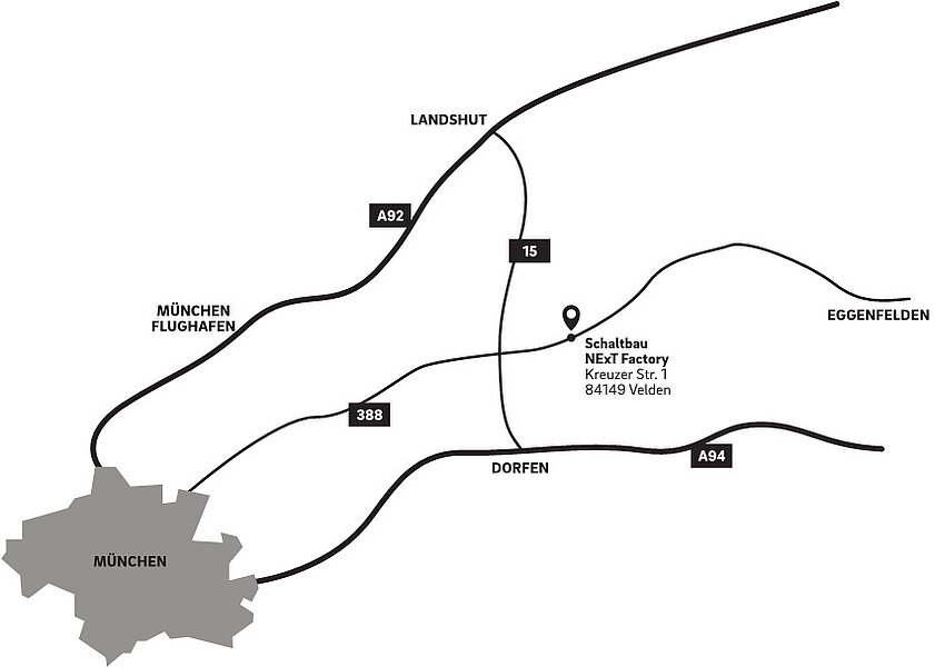 Anfahrtsbeschreibung für Schaltbau GmbH