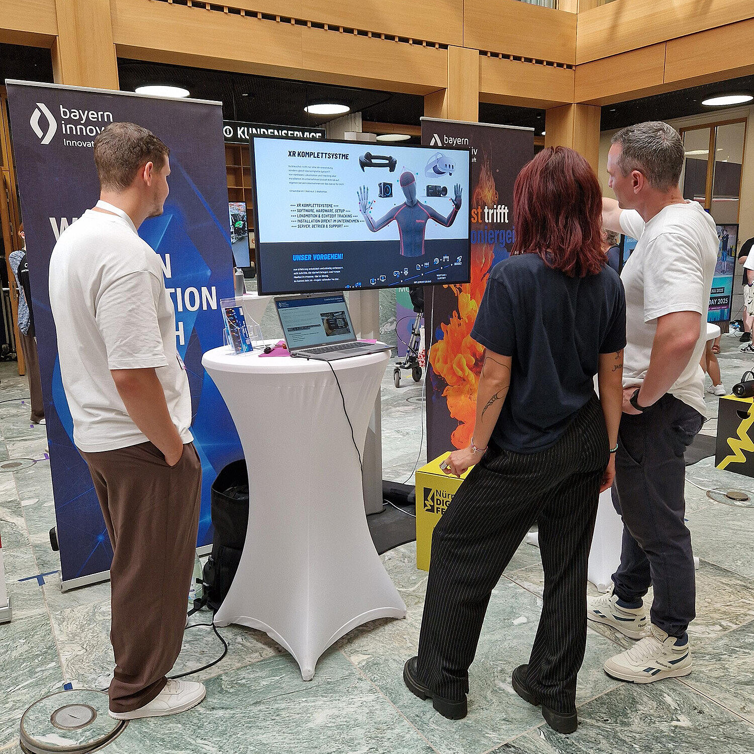 Messestand beim Kreativwirtschaftstag Hessen