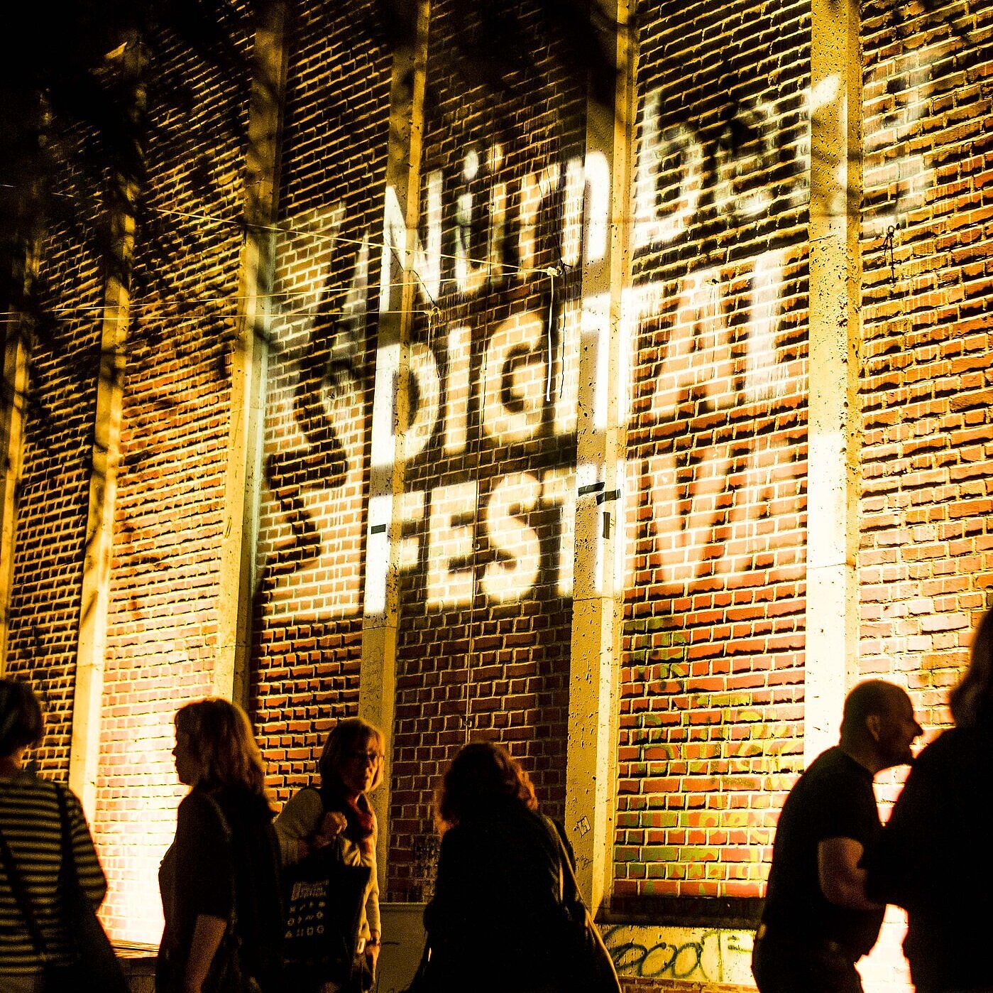 Projektion vom Nürnberg Digital Festival
