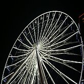 The Umadum ferries wheel at night