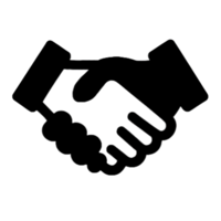 Icon: Zwei Hände geben sich die Hand