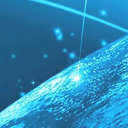 Weltkugel mit leuchtenden Verbindungen