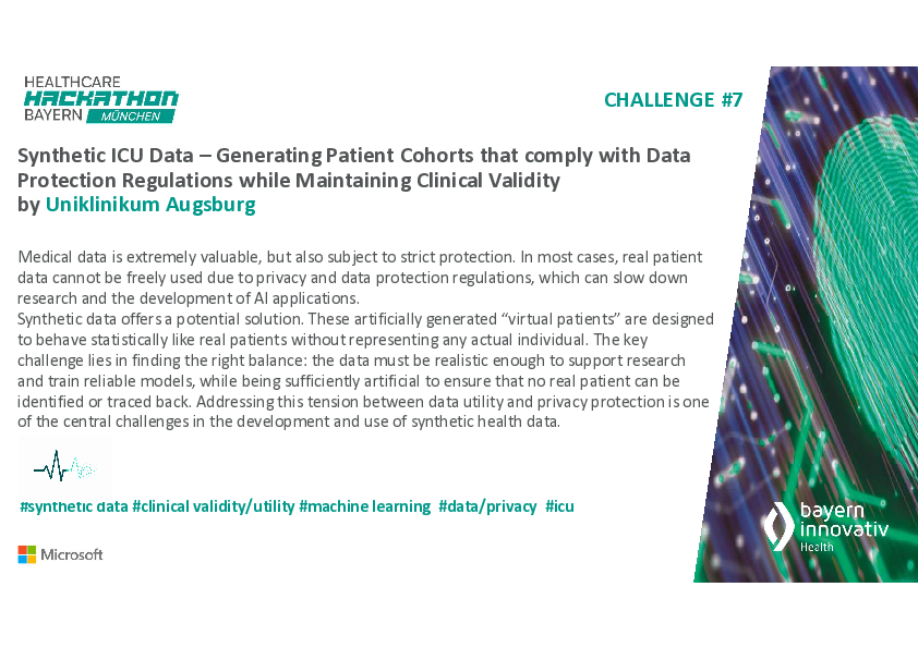 PDF Healthcare Hackathon Challenge 7 Uniklinikum Augsburg