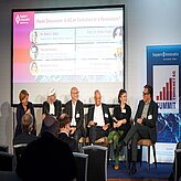 Speakers ot the Thinknet 6G Summit answering the plenums questions