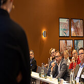 Picture of a participant asking a question