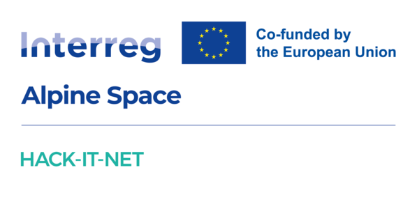 auf dem Bild ist das logo des Projektes HACK IT NET zu sehen
