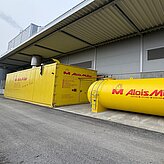 Foto von der Eröffnung des Heizwerks Memmingen-Benningen