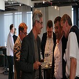 Guests networking during a break on the Thinknet 6G Summit